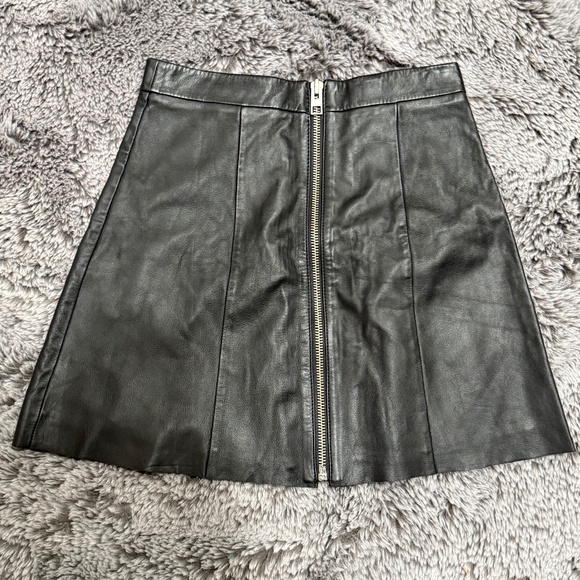 ALLSAINTS leather skirt, size 6 - Picture 2 of 8
